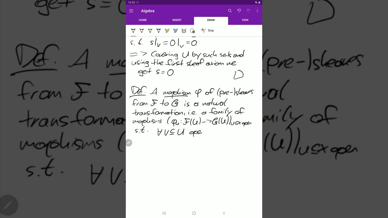 Sheaves 3: Morphisms & Stalks π