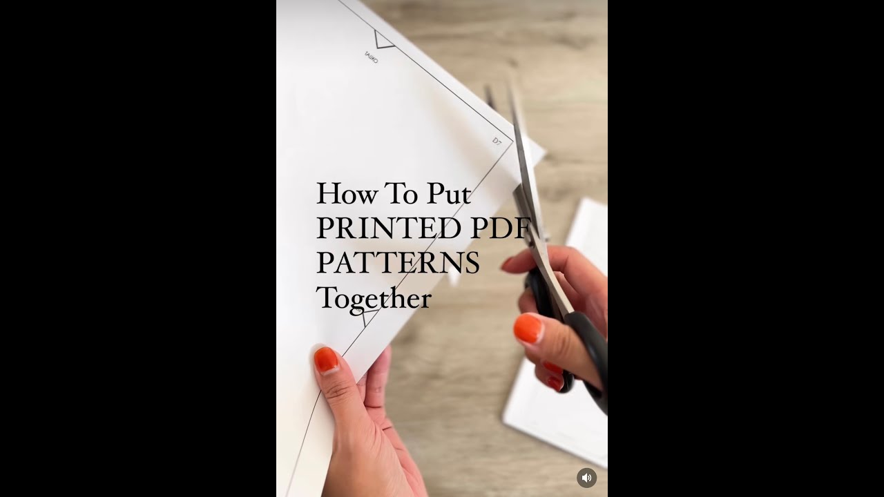 How to Assemble Printed PDF Patterns 🤍