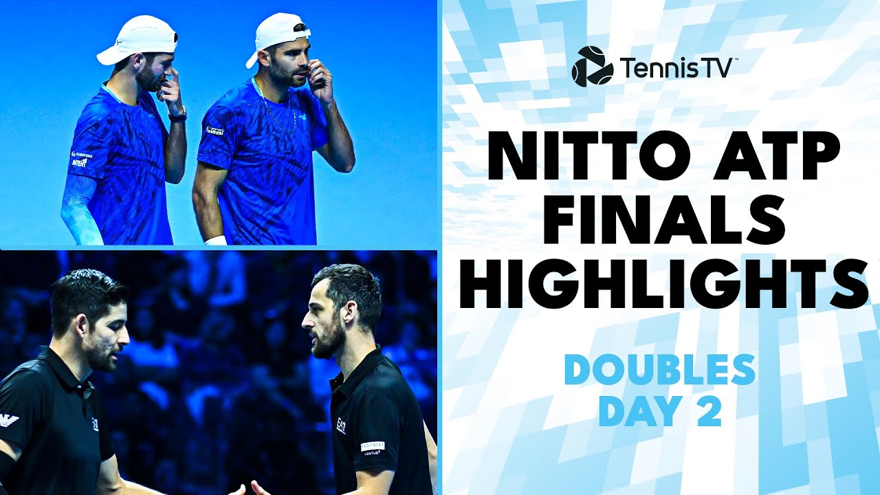 Bolelli/Vavassori; Arevalo/Pavic & More Play | Nitto ATP Finals 2024 Doubles Highlights Day 2