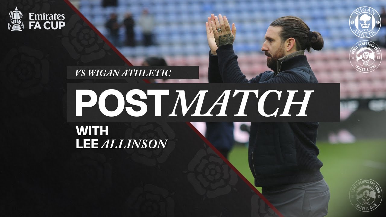 Post-Match Reaction: Lee Allinson Reflects on Wigan Athletic 1-1 Hemel Hempstead Town in the FA Cup