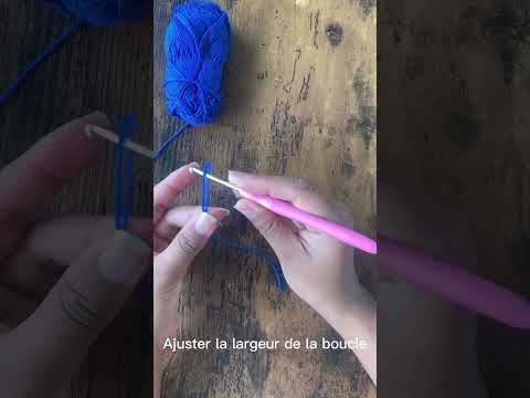 Crochet débutant : les bases du crochet - réaliser le noeud coulant - tuto facile