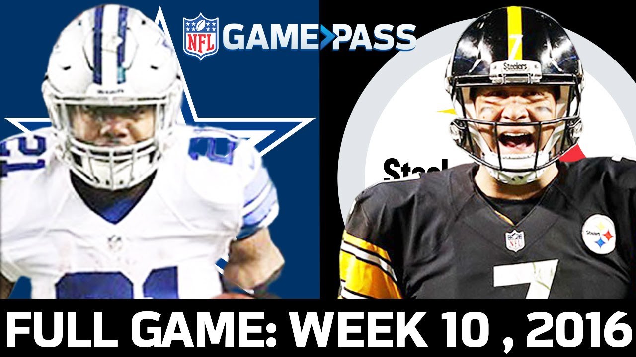 Dallas Cowboys vs. Pittsburgh Steelers Week 10, 2016 | Full Game Replay 🏈