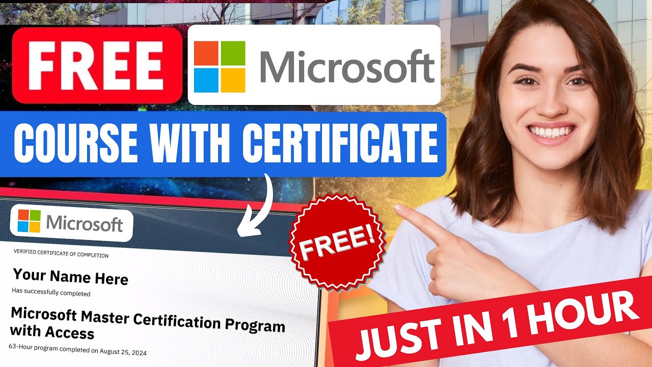 Free Microsoft Course with Certificate in 1 Hour🔥