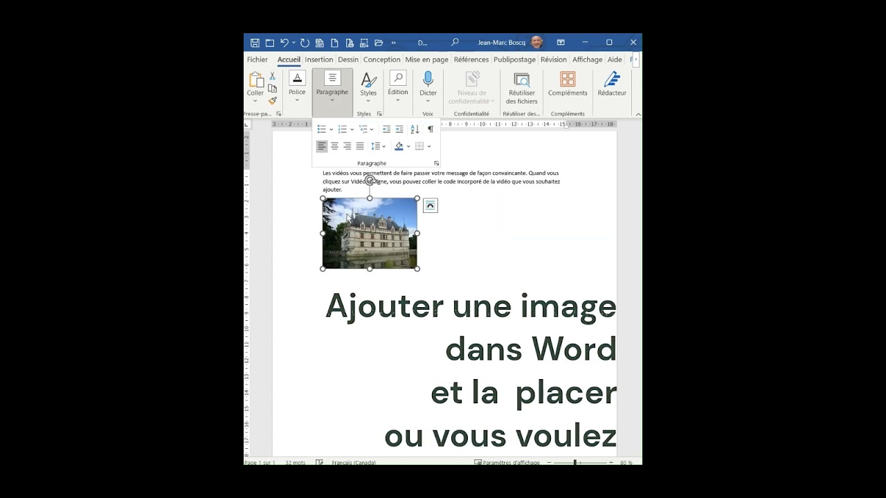 Insérer et déplacer facilement une image dans Word 🖼️
