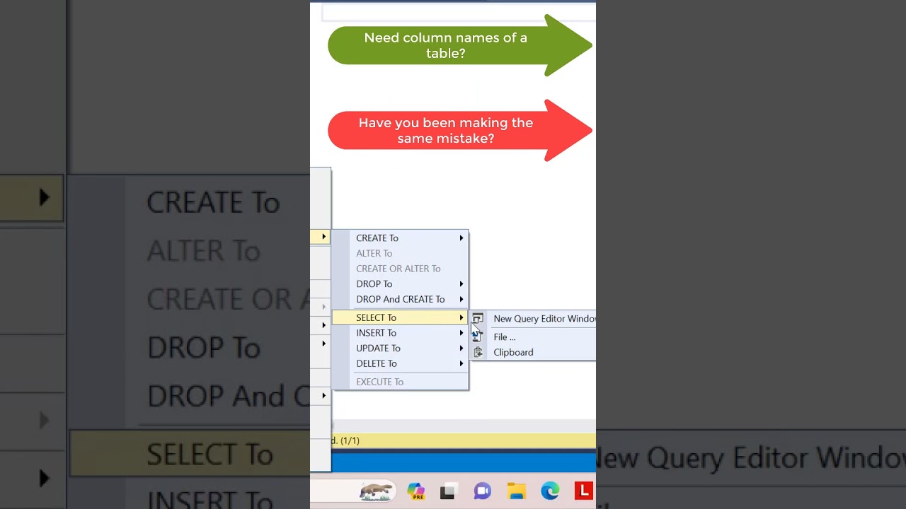 Quick SQL Trick: Get All Column Names Instantly