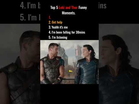Top 5 Loki and Thor Funny Moments #marvel #loki #thor