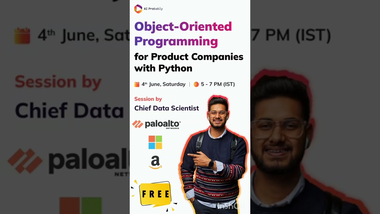 Free Bootcamp: Master OOP with Python for Product Companies π