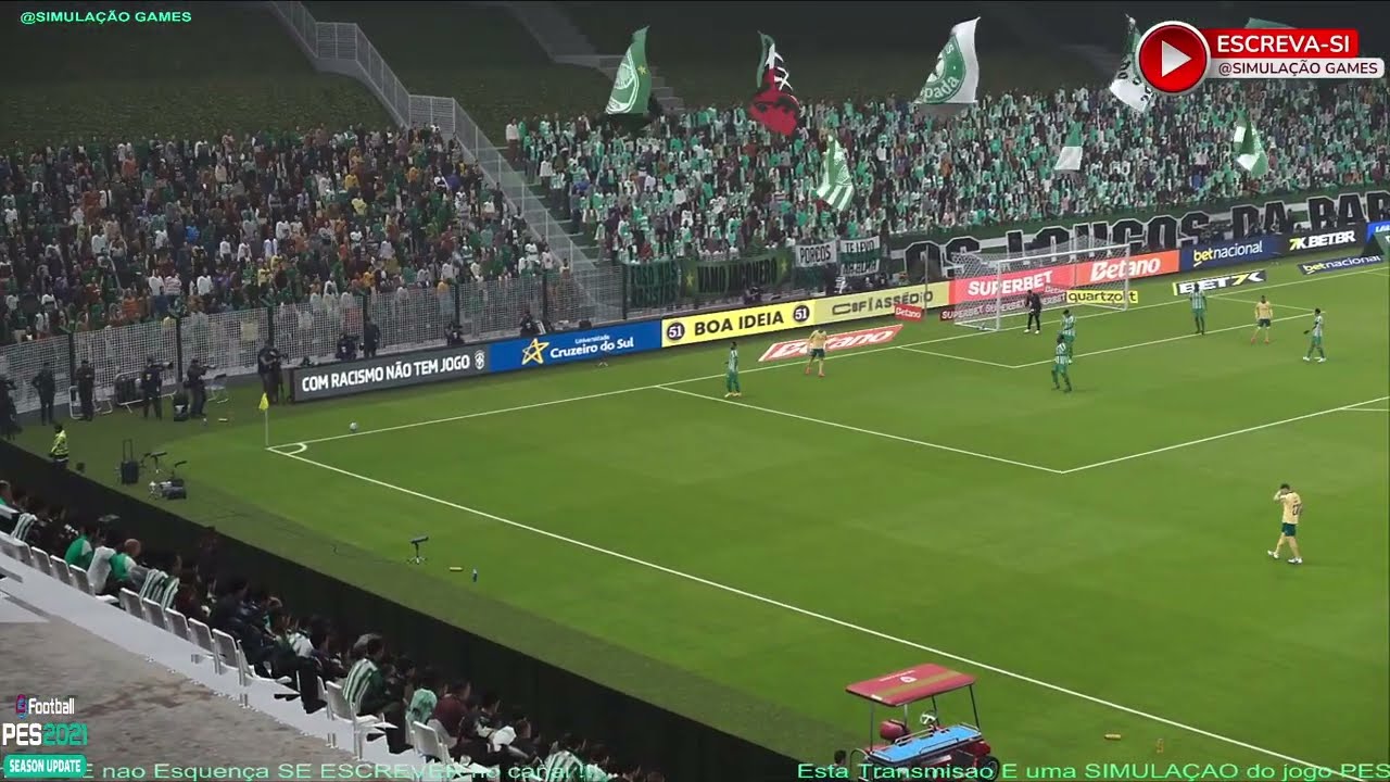 JUVENTUDE vs PALMEIRAS AO VIVO | Gameplay PC em Tempo Real ⚽