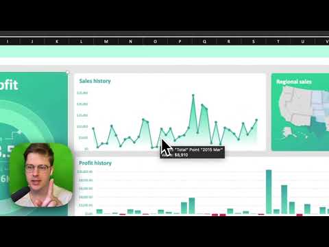 How to make an Excel line chart with a gradient in Excel