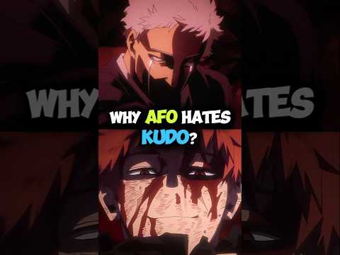 Why All For One Hates Kudo More than All Might? #anime #manga #mha