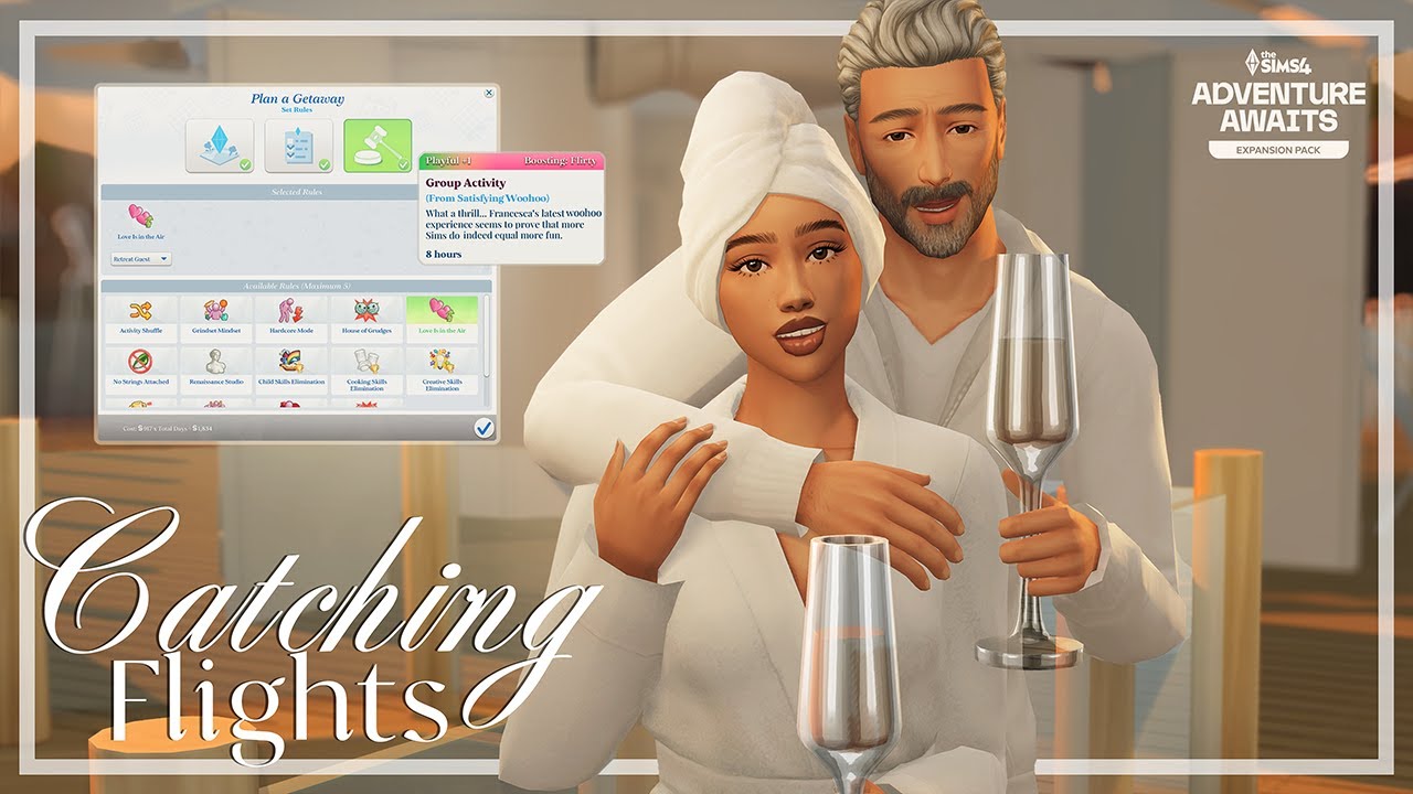 Adventure Awaits! Francesca & Roman’s Exciting Adult-Only Getaway ✈️ | The Sims 4 Let's Play S2 Ep. 2