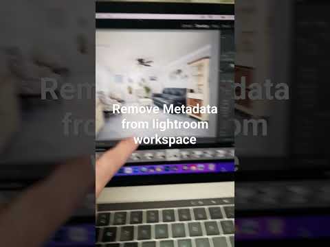 How to remove meta data from photo in lightroom - #short #lightroomtutorial