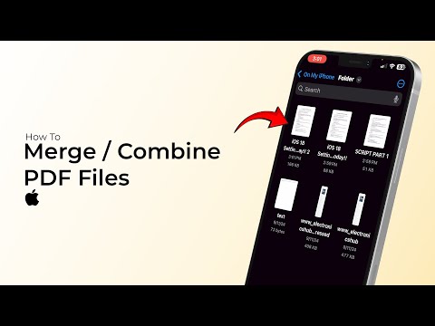 How To Merge Combine PDF Files on iPhone or iPad?