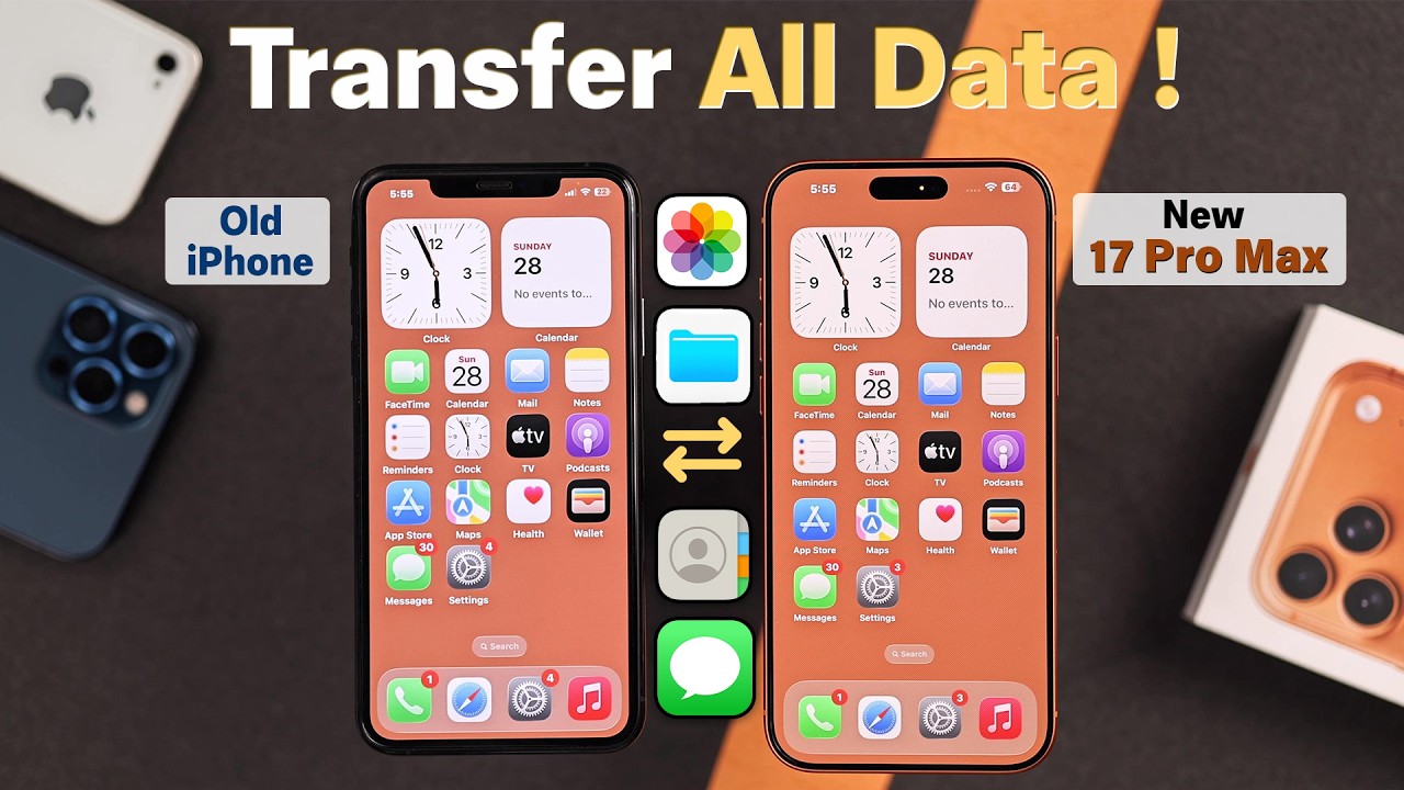 Transfer Data from Old iPhone to iPhone 17 Pro Max 📱