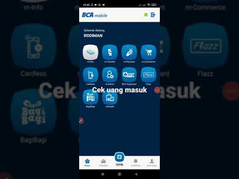 Cara cek uang masuk di BCA mobile 2022 #shorts