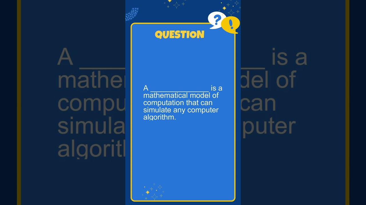 Computer Science Quiz Series: Master the Theory of Computation #4 🖥️