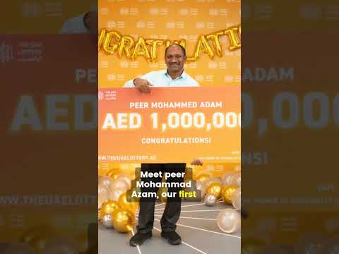 UAE Lottery’s First Jackpot Winner | Meet the First Dh1 Million Winner! #news #uae