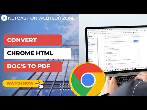 How to Convert Chrome HTML Document to Pdf