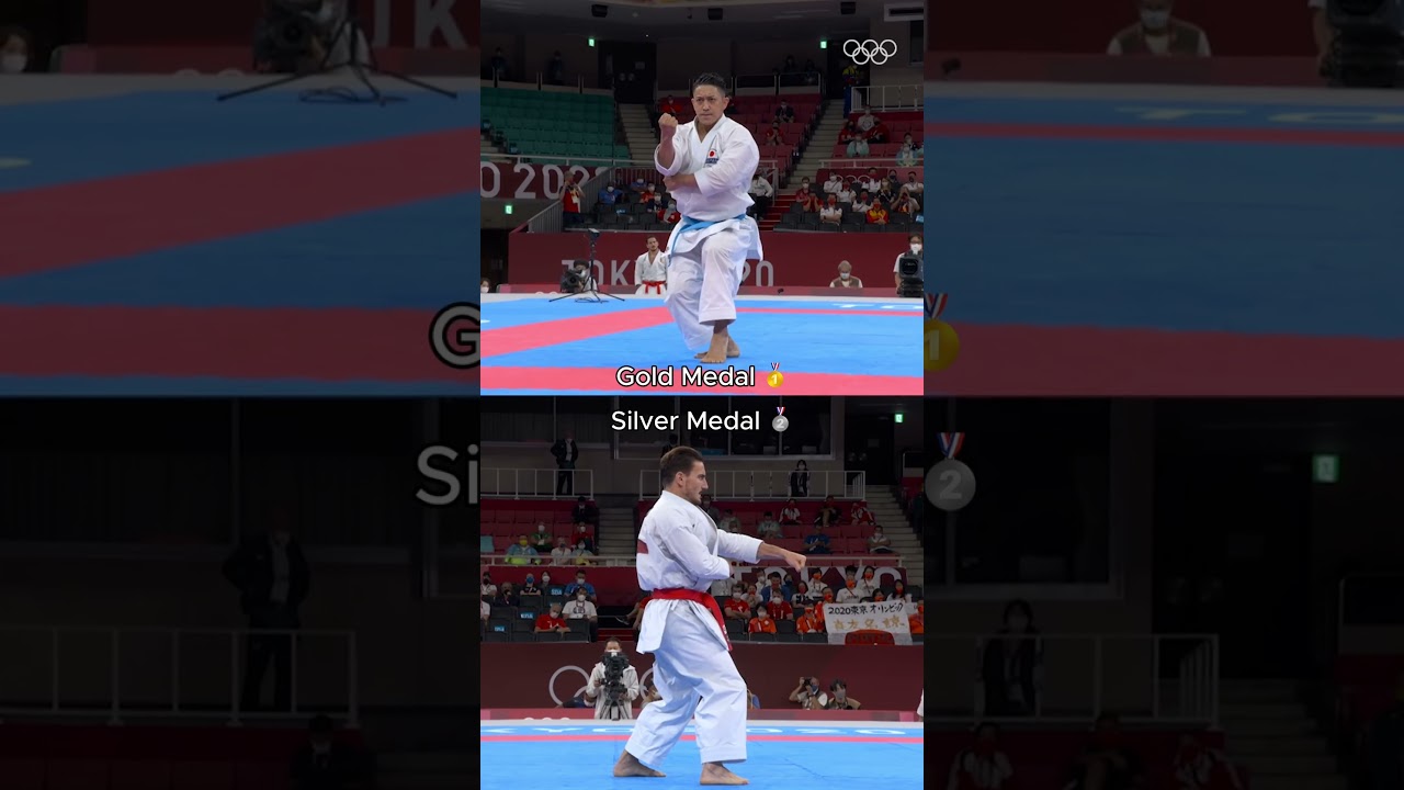 Karate in motion.👌 Ryo Kiyuna and Damian Quintero #Tokyo2020 Kata performance.🥋#Olympics #Sports