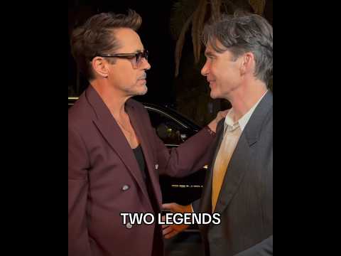 Robert Downey Jr. and Cillian Murphy #robertdowneyjr #cillianmurphy #actors #oppenheimer