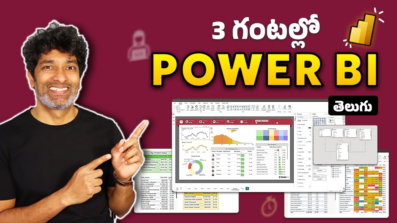 Master Power BI in Just 3 Hours | Telugu Full Course + Free Sample Files 📊