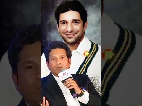 Sachin Tendulkar on Wasim #cricket #goat