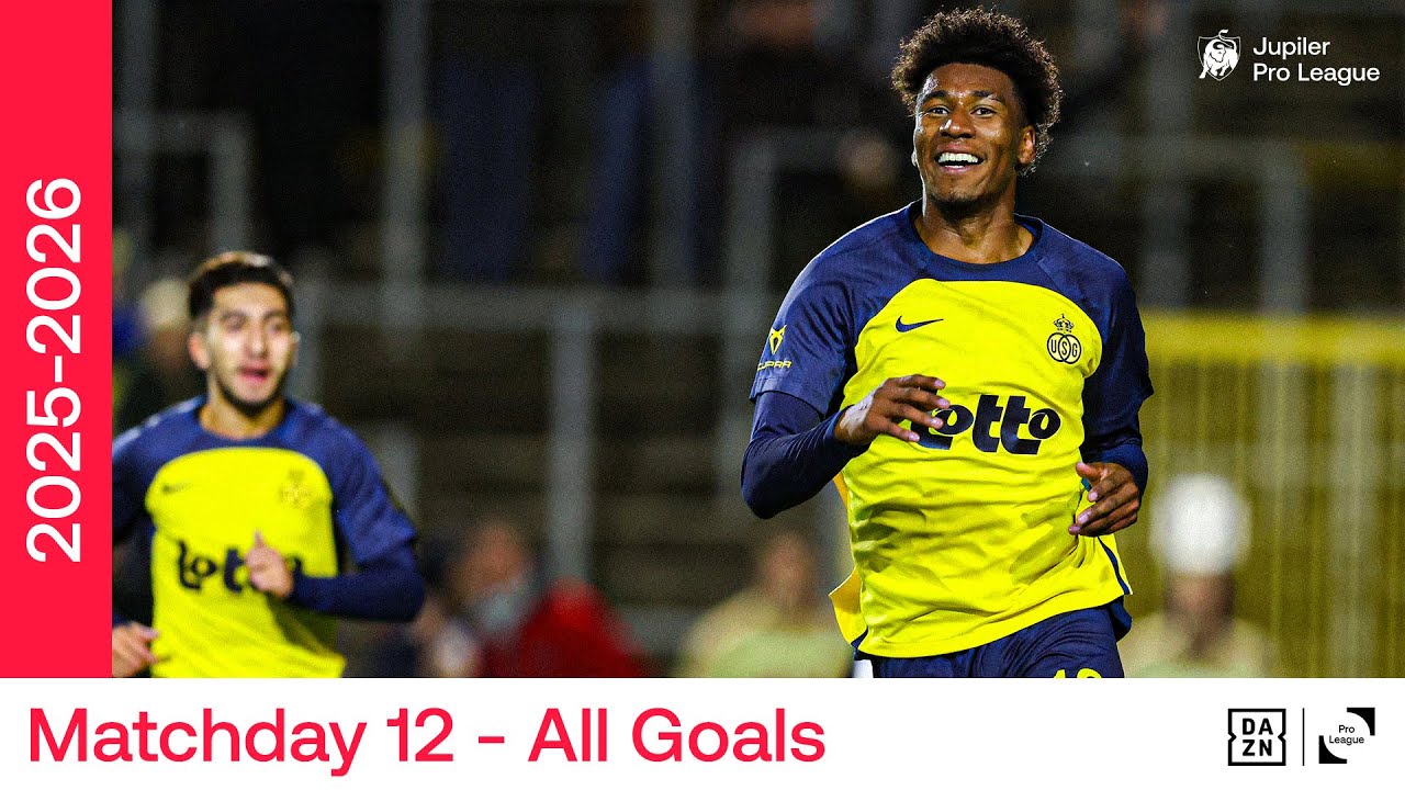 Tous les buts - Journée 12 Jupiler Pro League 2025-2026 ⚽