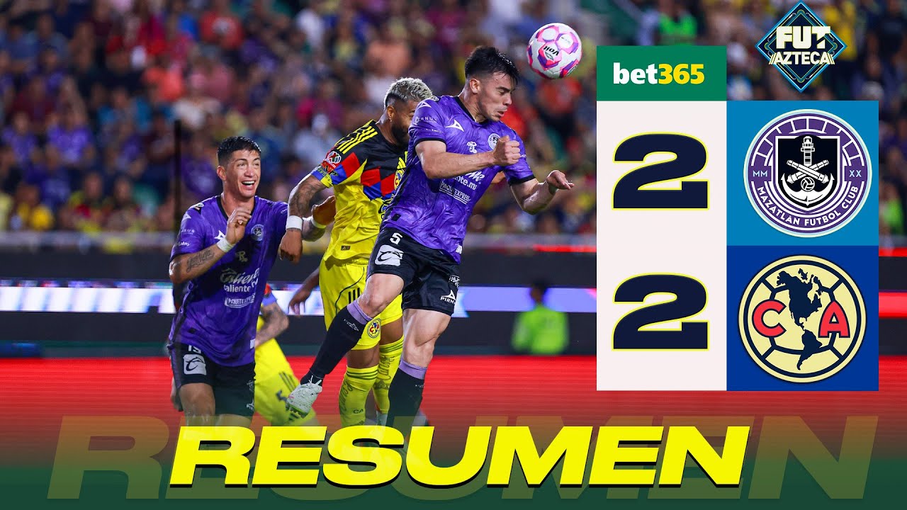 Mazatlán y América Empatan 2-2 en Jornada 15 del Apertura 2025 ⚽
