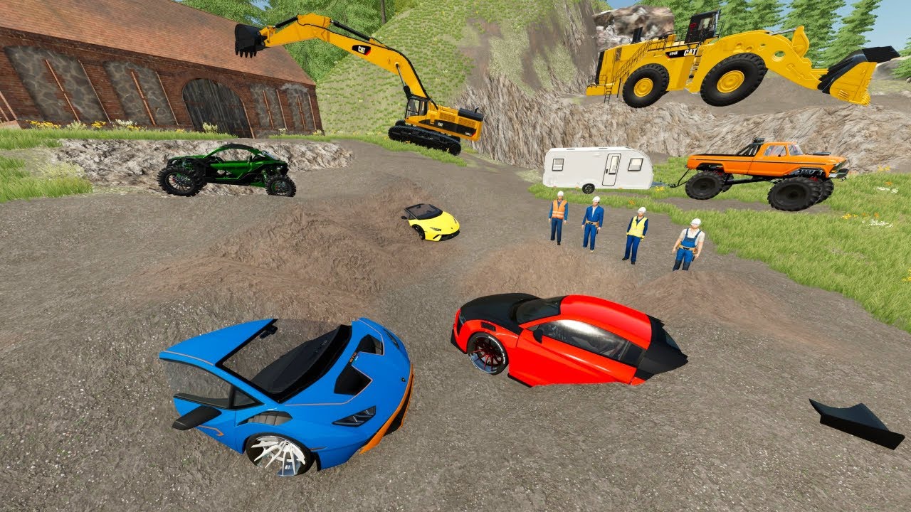 Campers Discover Hidden Racecars in Farming Simulator 22 π