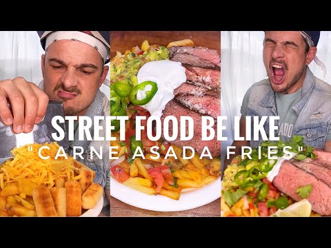 STREET food be like❣️Small Carne asada fries,pico de gallo,guacamole, and move!😌❣️| CHEFKOUDY ❤️🔥