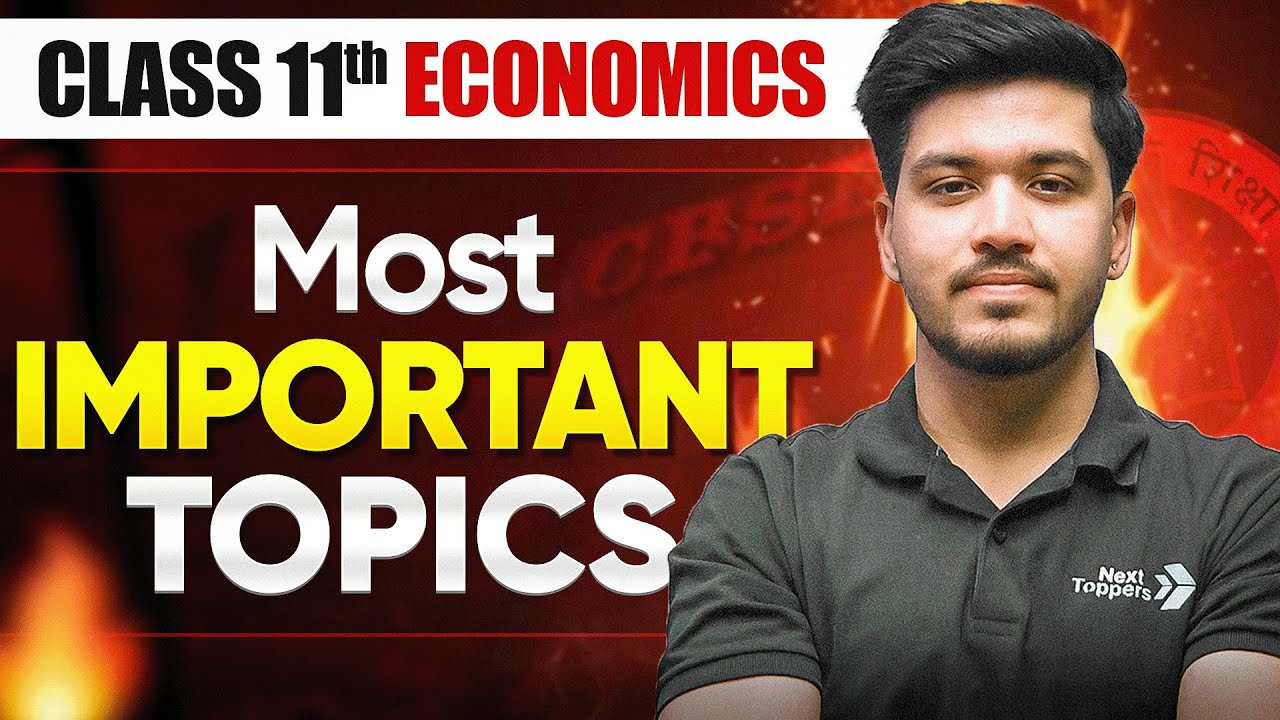 Economics Class 11: Key Topics for Success 📚