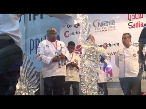 ICE CARVING COMPETITION DUBAI 2015 by chef edward