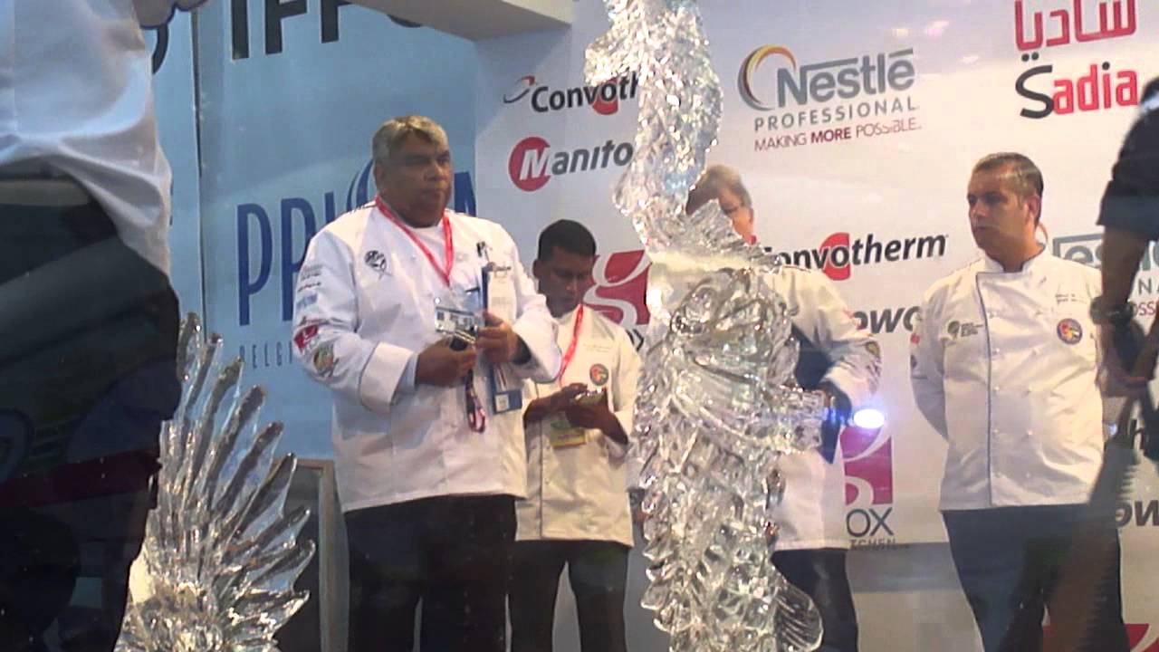 Spectacular ICE Carving Competition in Dubai 2015 ❄️ by Chef Edward