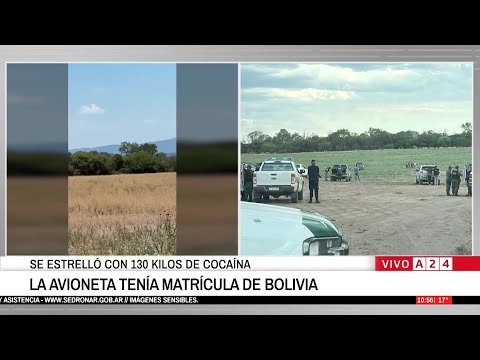 🚨 CAYÓ UNA AVIONETA NARCO EN SALTA: TRANSPORTABA 130 KILOS DE COCAÍNA