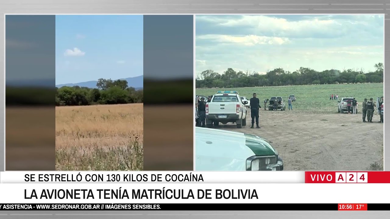 Avioneta Narco Se Estrella en Salta con 130 Kilos de Cocaína