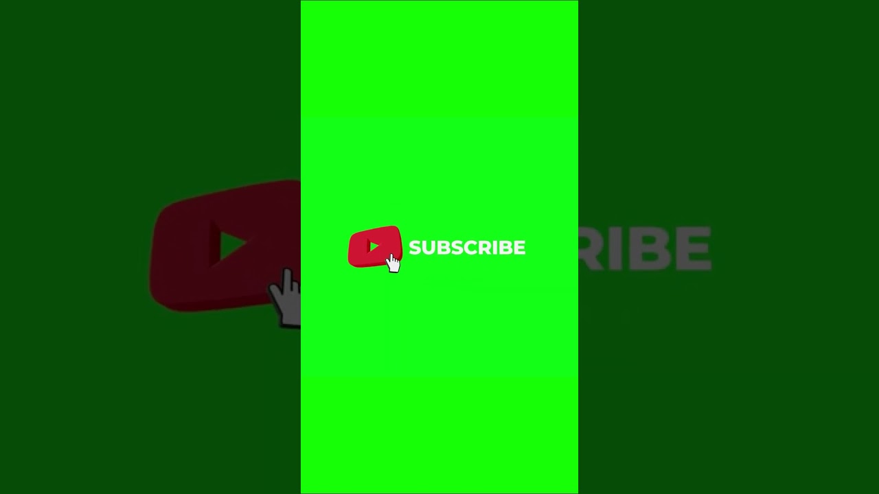YouTube Play Button - Subscribe Button - Green Screen #shorts