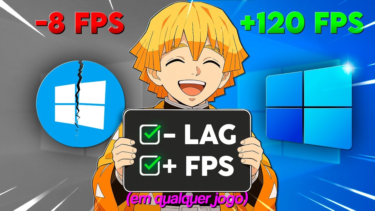 Melhore o Windows para Mais FPS e Menos Lag🔥