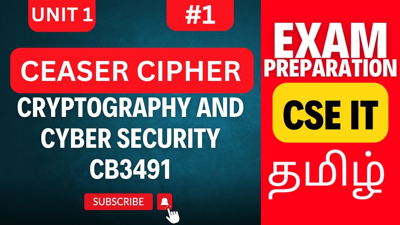 Master the Caesar Cipher: Essential Cryptography Concept for Anna University CB3491 📚