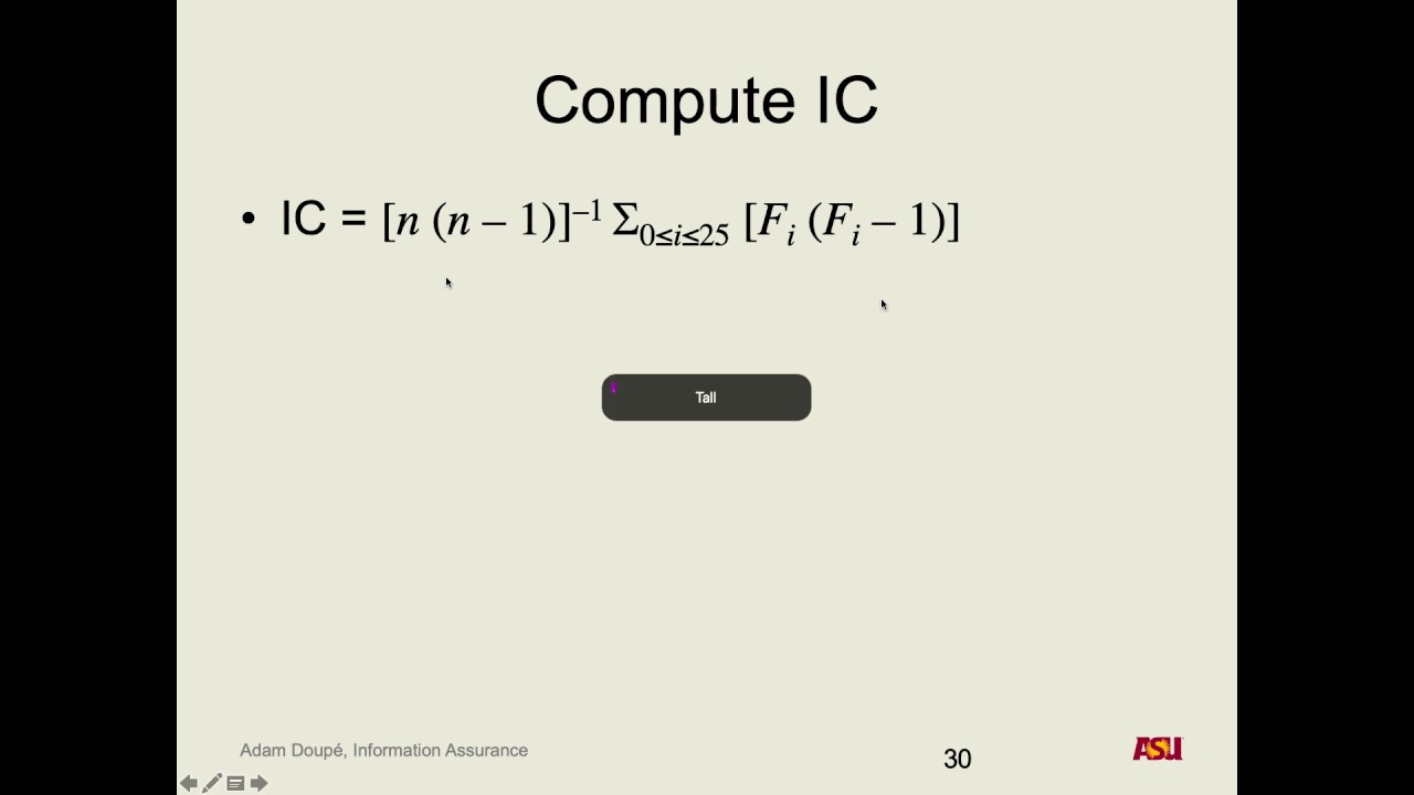 CSE 365 Cryptography Lecture: Breaking the Vigenère Cipher & More 🔐