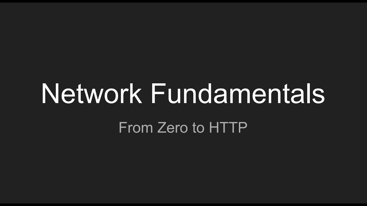 Introduction to Networking Fundamentals