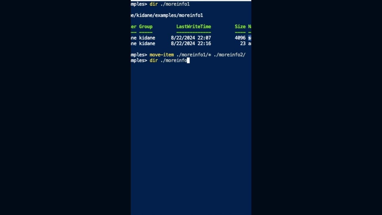 Move and remove using PowerShell commands #tutorial #windows #powershell  #software