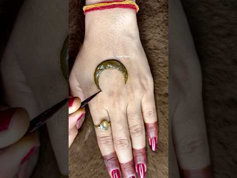 Eid special trending Chand 🌙 mehndi design || Chand mehndi design || #shorts #eid #mehndi