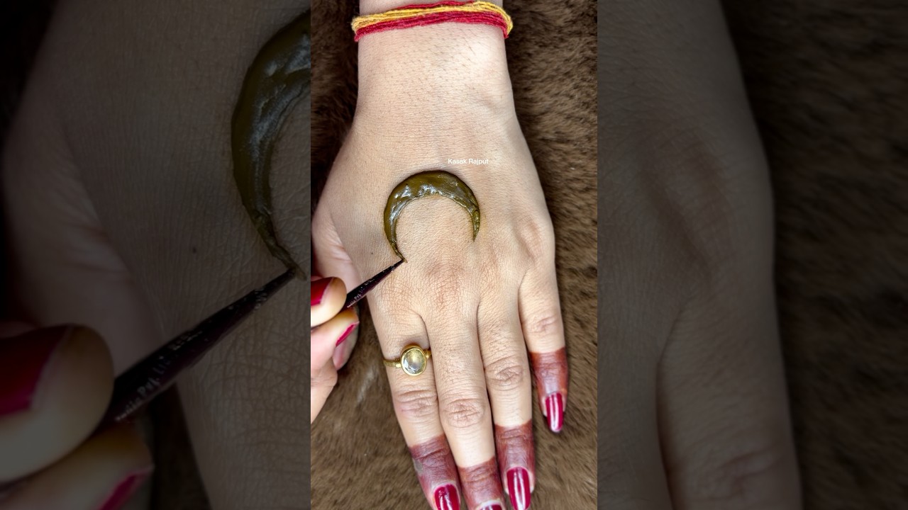 Eid Special Chand Mehndi Design 🌙