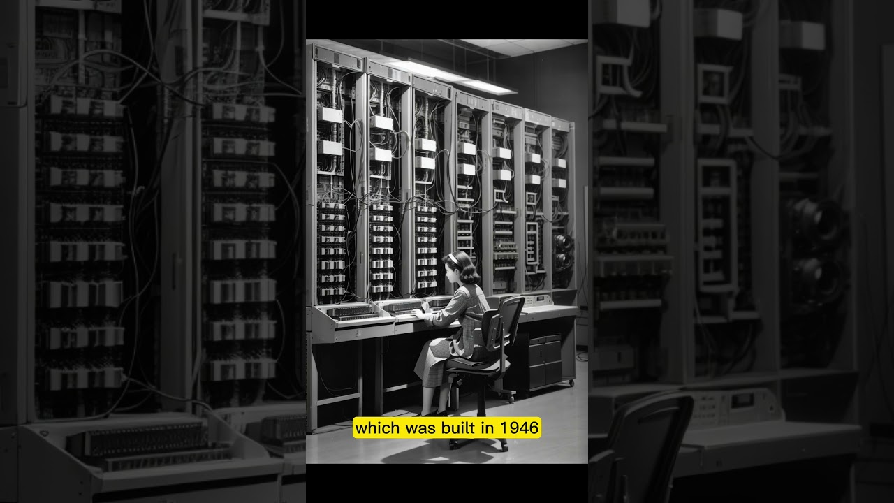 From Room to Revolution: The Historic ENIAC - World's First Computer (1946) #shorts