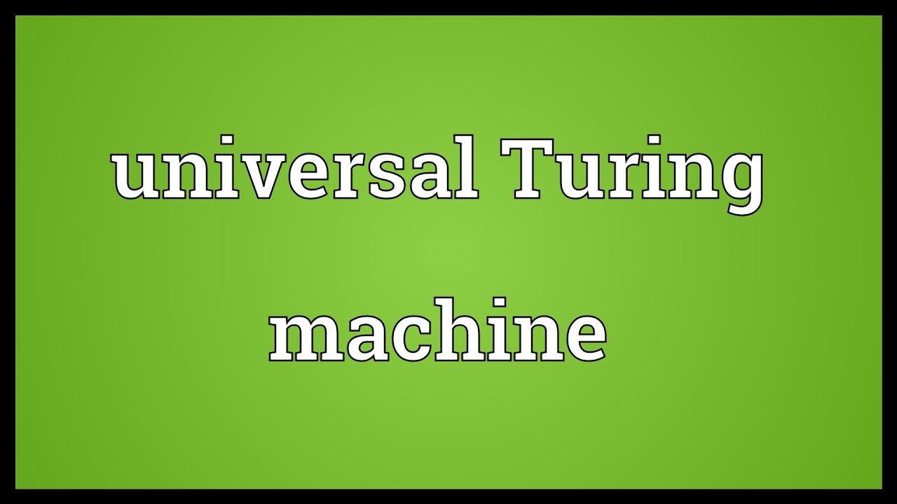 What Is a Universal Turing Machine? Explained Simply 🤖