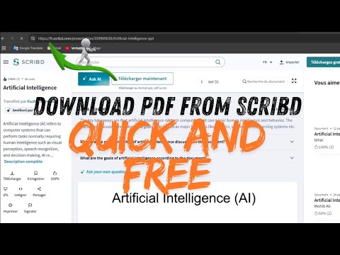 how to download pdf files from scribd quickly!
