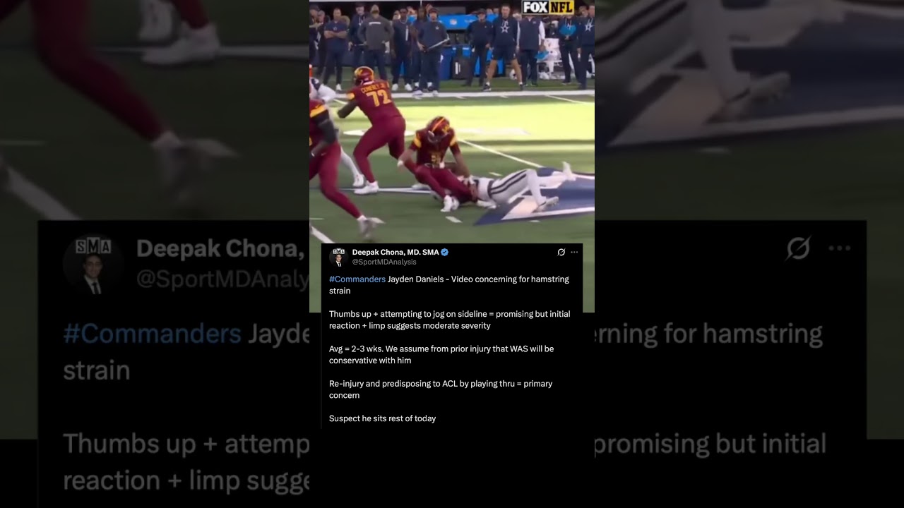 Jayden Daniels Injury Update: What It Means for Fantasy Football & Commanders Fans π