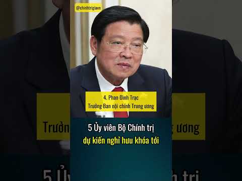 Danh sách các Uỷ viên Bộ Chính trị dự kiến nghỉ hưu vào khoá tới