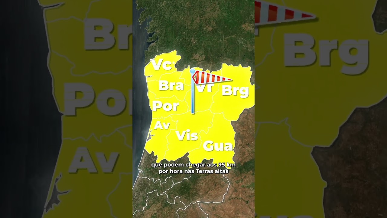 Oito distritos do norte de Portugal sob aviso amarelo por chuva e vento forte