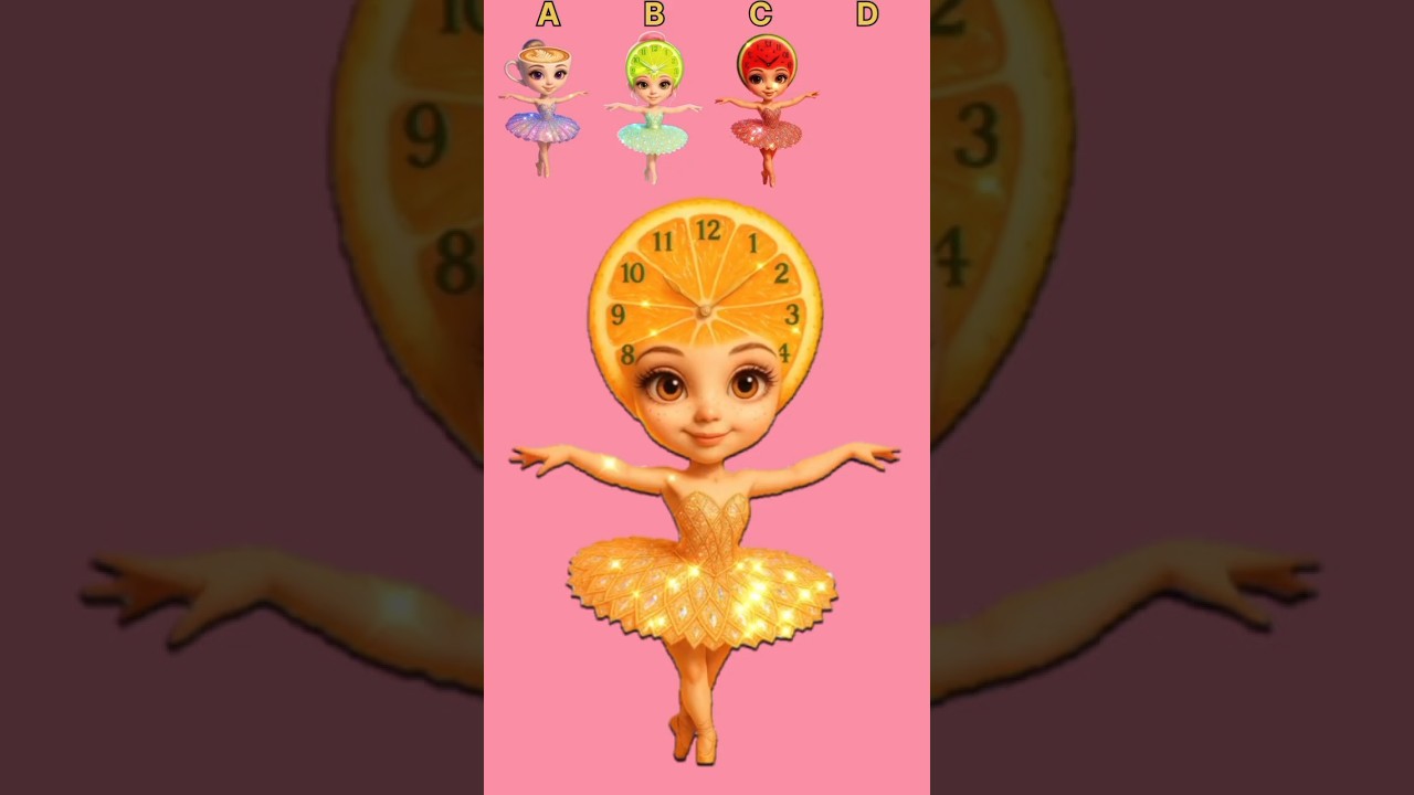 Unboxing the Cute Ballerina Cappuccina Fruit Clock Toy! 🎀